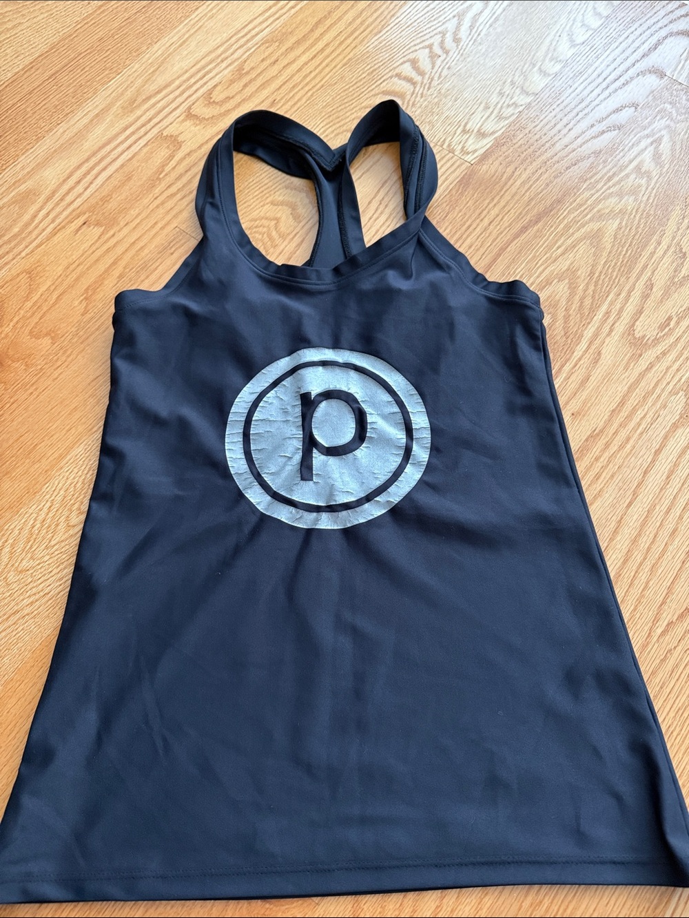 Pure Barre Black Logo Racerback Tank Top